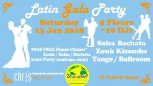Latin GALA Party 5 Floors ~10DJs Salsa Bachata Zouk Kizomba Ballroom @ Tanzschule Chris