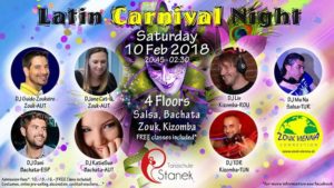 Latin Carnival Night +4floors~8DJs (Salsa Bachata Zouk Kizomba) @ Tanzschule Stanek