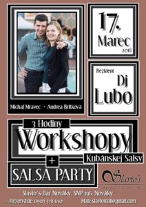 Salsa Cubana Workshop + Salsa párty @ Slavio's